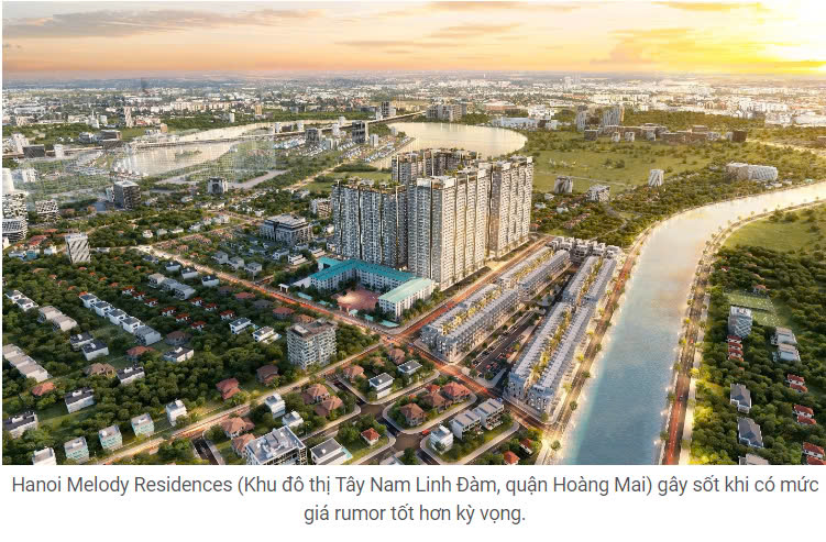 Hanoi Melody Residences: Ghi nhận mức giá tốt khiến người mua sốt sắng