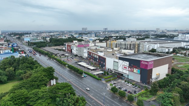 AEON Mall Canary với quy mô 6,2 ha là trung tâm thương mại lớn nhất tại Thuận An.