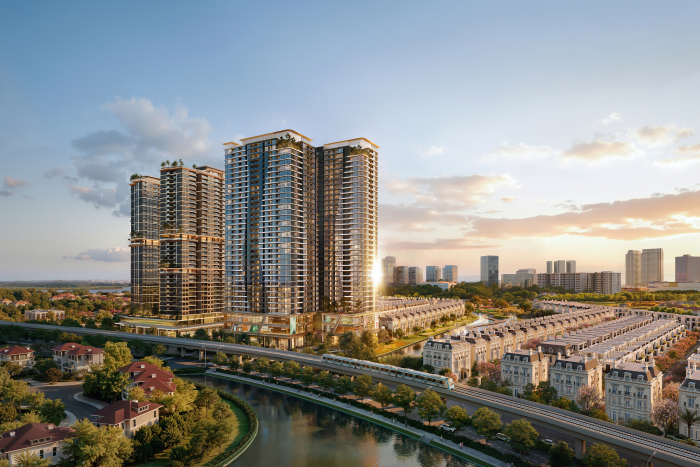 Tuyến Metro số 2 đi qua dự án The Windsor Collection, Hà Nội - Ảnh: Dự án.