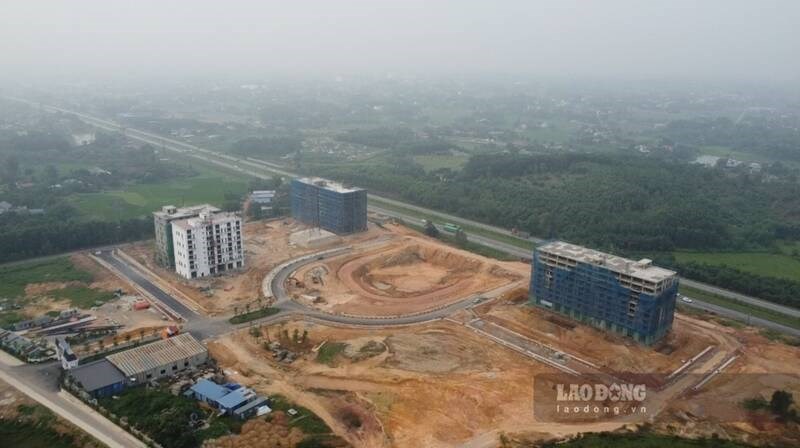 Dự án khu nhà ở công nhân, nhà ở xã hội tại phường Tích Lương cũng đang dần hình thành. Ảnh: Việt Bắc