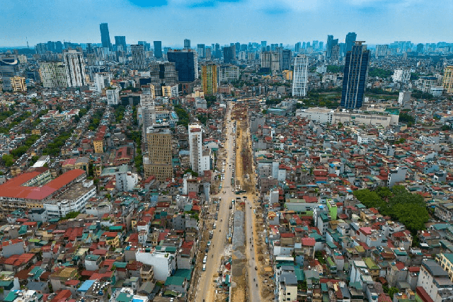 Dự án Vành đai 1 đoạn Hoàng Cầu - Voi Phục kết nối nút giao Ô Chợ Dừa với nút giao Voi Phục.