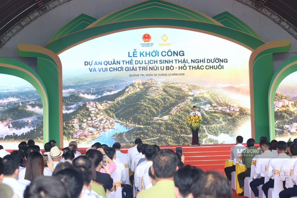 Quang cảnh lễ khởi công. Ảnh: Thanh Trung