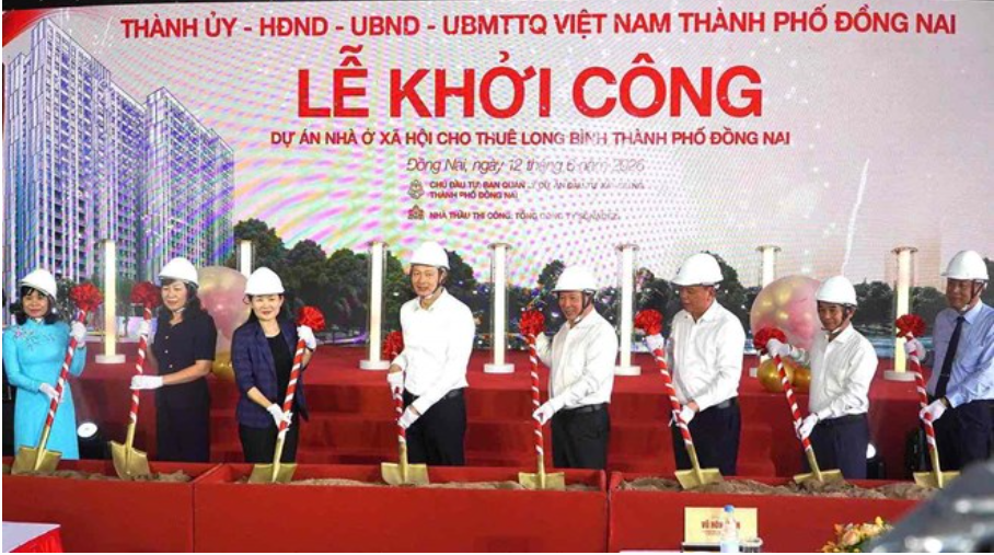 Đồng Nai khởi công 1.000 căn nhà ở xã hội cho thuê đầu tiên trên cả nước