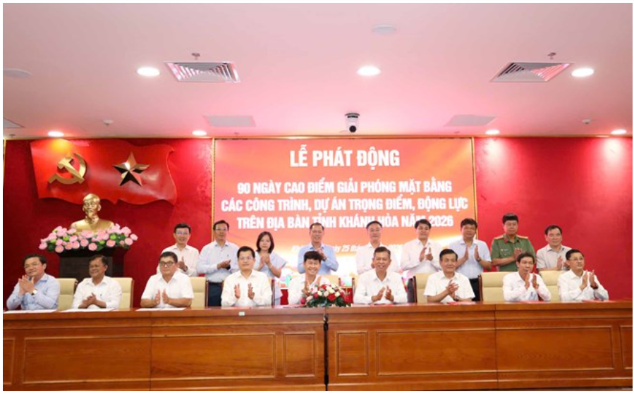 Khánh Hòa phát động 90 ngày cao điểm giải phóng mặt bằng các dự án trọng điểm