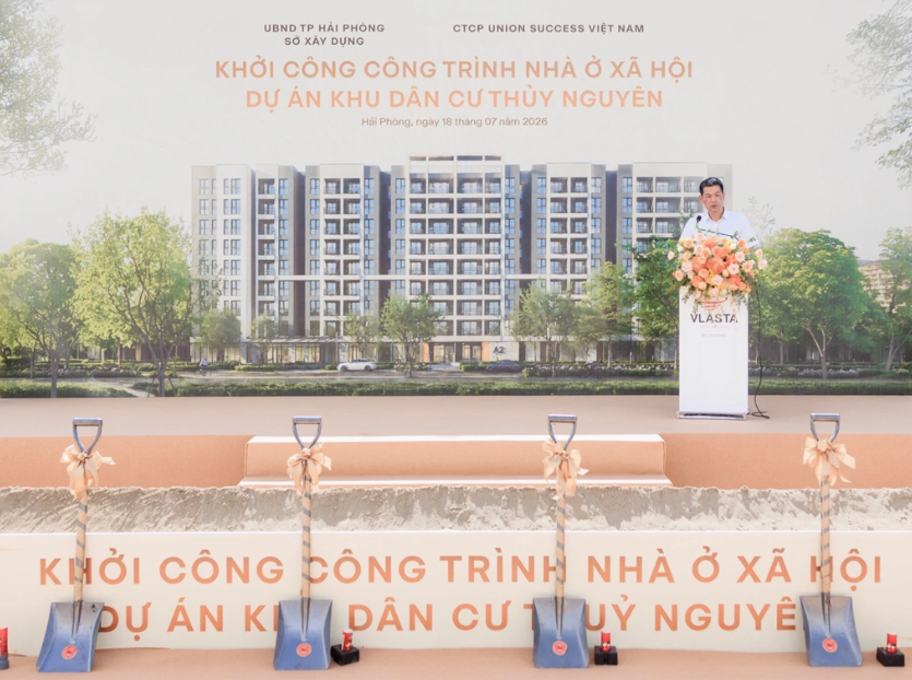 Khởi công khu nhà ở xã hội gần 1.000 căn tại Vlasta - Thủy Nguyên