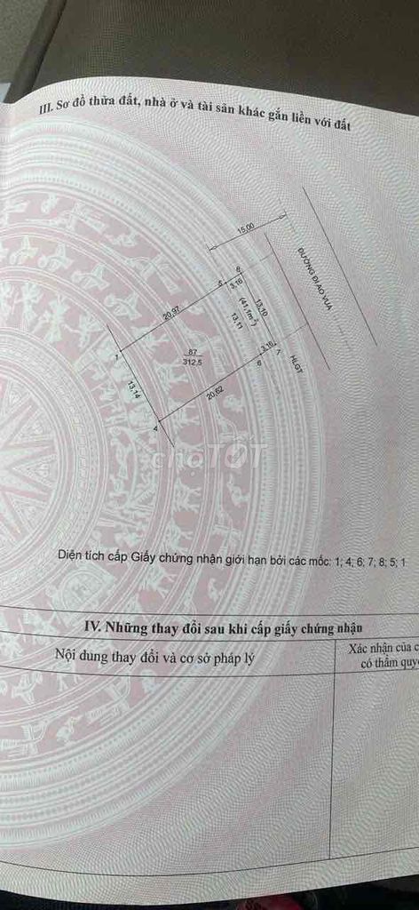 chính chủ bám đất mặt đường nhựa 13,2m